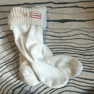 Hunter Boots White Socks